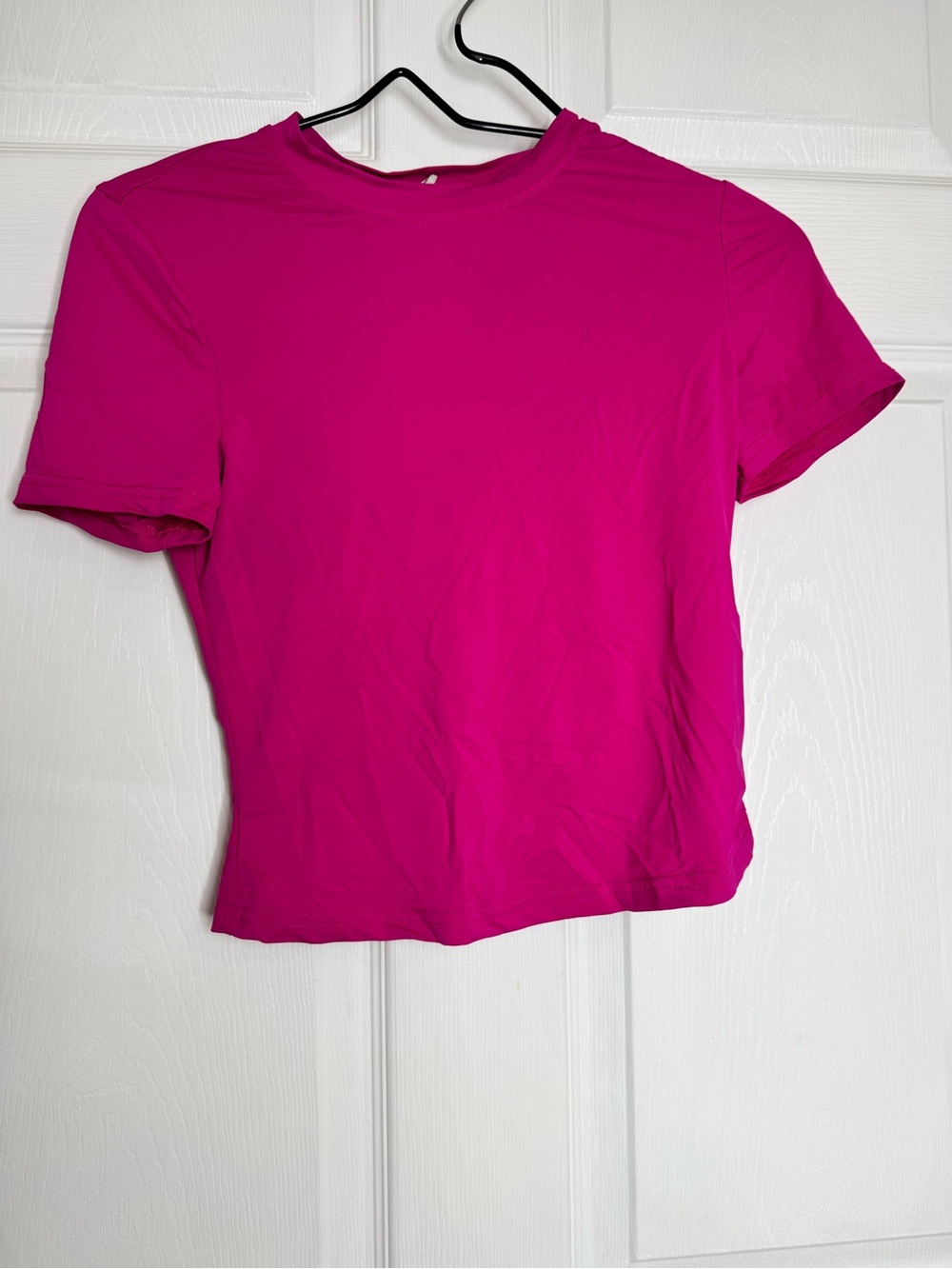 Fuchsia Crewneck Short Sleeve Tee